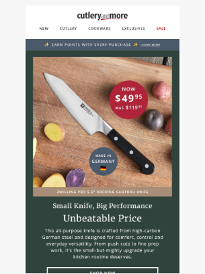 Cutlery and More - This Zwilling Knife Is Now Under $50! 🔪✨