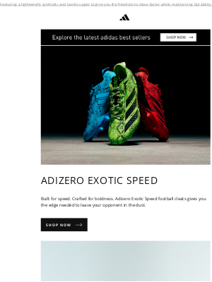 y-3 - Too Light, Too Fast. Adizero Exotic Speed football cleats🐍🔋⚠️