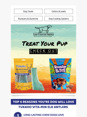 Lion Country Supply - Spoil Your Pup with New Treats! 🐾