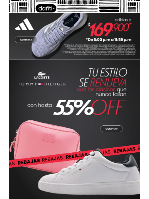 Dafiti (Colombia) - Tommy Hilfiger y Lacoste en promo 💥