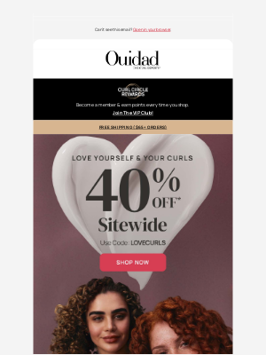 Ouidad - Be our Galentine: Take 40% off 💘