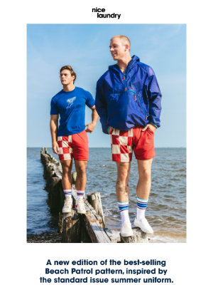 New Arrival: Burgundy Beach Patrol