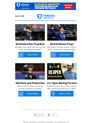 FanDuel - 💣 MLB HR Props