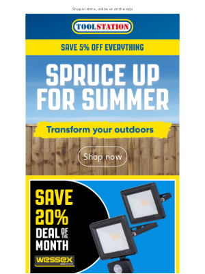 Toolstation (United Kingdom) - Spruce up for summer