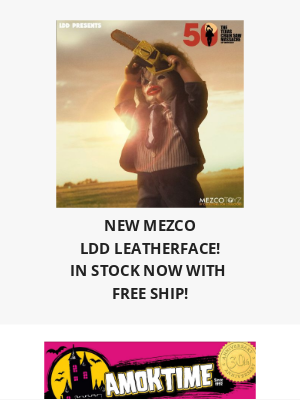 Amok Time Toys - New Leatherface TCM and Ghostbusters!