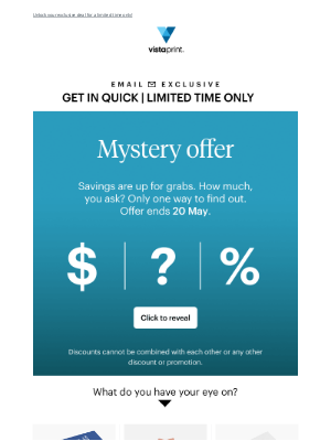 Your mystery offer is ready