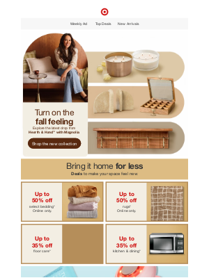 Target - New finds from Hearth & Hand with Magnolia: fall vibes & colors.