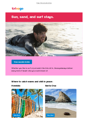 Trivago - Surf season is here 🏄‍♀️