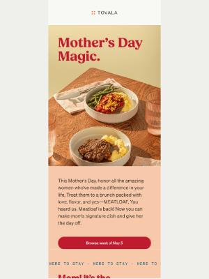 Tovala - Celebrate Mother’s Day deliciously