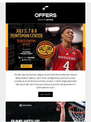 Utah Jazz - SLC Summer League From $25 | Season Tickets On Sale