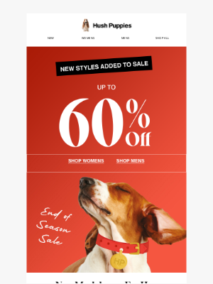 Hush Puppies - New Styles Added to Sale