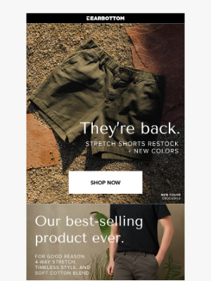 Bearbottom Clothing - Stretch Shorts RESTOCKED 🚨
