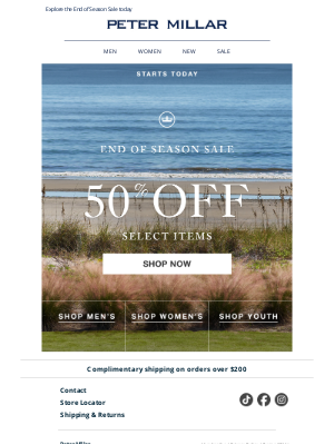 Peter Millar - Starts Now: Up To 50% Off Select Styles