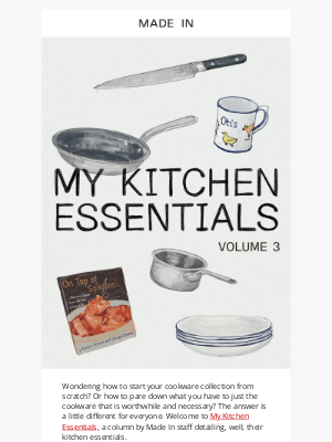 Made In Cookware - Cook Like Our Co-Founder: My Kitchen Essentials Vol. 3