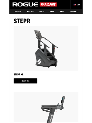 Rogue Fitness - New Gear: STEPR XL, GORUCK - GR1, Friction Labs® Chalk & More!