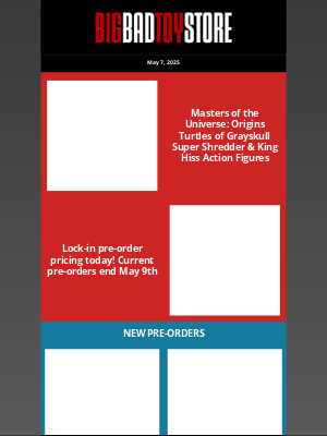 BigBadToyStore - BBTS News- Lock-in Hasbro pre-order pricing, MOTU, Marvel,  Star Wars & More!