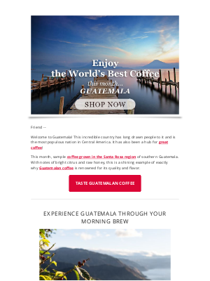 Atlas Coffee Club - ¡Bienvenido! Welcome to Guatemala!