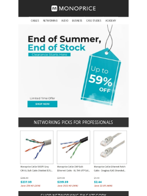 Monoprice - Save Up on Networking Gear for IT Pros