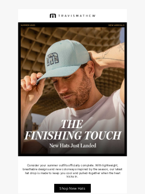 Travis Mathew - Fresh Hats for Sunny Days Ahead