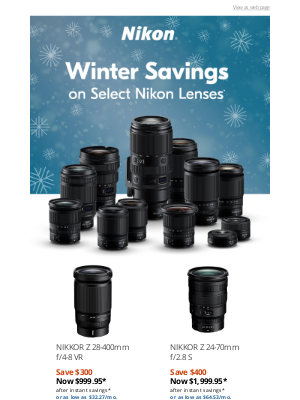 NikonUSA - Exceptional Offers on Popular Lenses