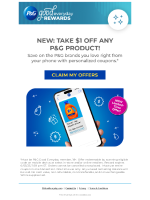 P&G Good Everyday - charles, open for personalized savings!