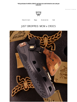 MCM - Just Dropped: MCM x CROCS