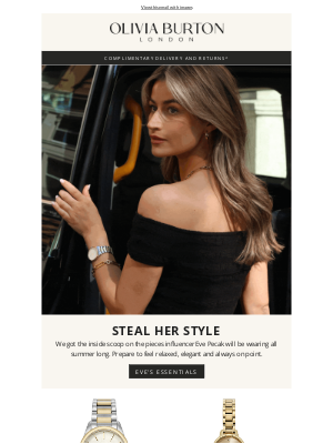 Olivia Burton - The pieces influencer Eve Pecak can’t live without