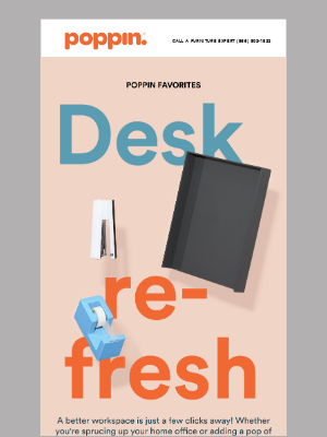 Poppin - Refresh Your Desk with These Poppin Favorites!