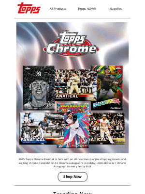The Topps Company - New Pre-Order: 2025 Topps Chrome Baseball!