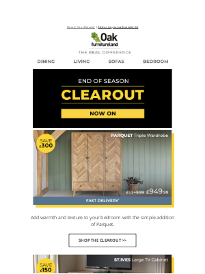 Oak Furniture Land (UK) - The New Season Sale is now on ☀