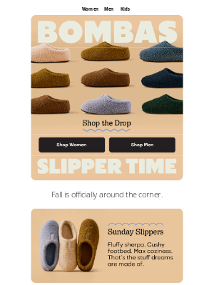 Bombas - New, Cozy Slipper Colors
