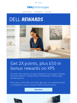 Dell (United Kingdom) - Last call! Black Friday deals with Dell Rewards