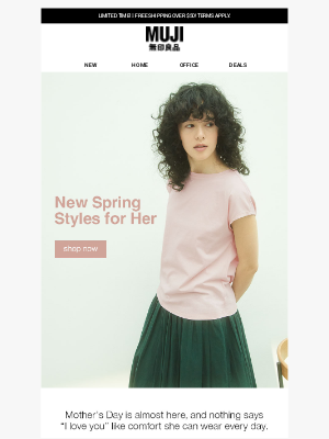 MUJI - 1-Day Online Only: 30% Off Dresses! 🌺