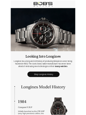 Bob's Watches - The Rich History of Longines