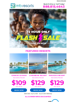 Brittain Resorts & Hotels - 😎 Act Now! Exclusive Flash Sale Ending Soon! Ocean View Rooms From $109 Per Night 🏄‍♂️