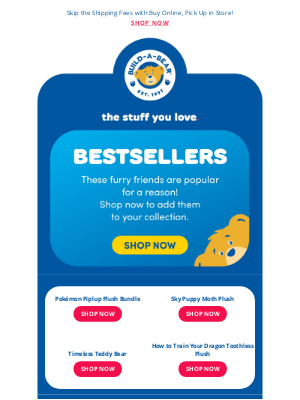 Build-A-Bear Workshop - Have You Seen July's Bestsellers?