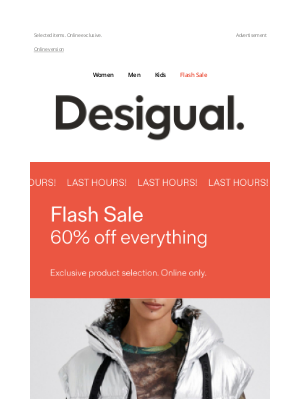 Desigual - Your 60% off 🚩 ends TODAY