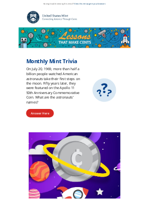United States Mint - Space Innovation and Coins