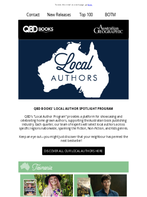 QBD The Bookshop (Australia) - Open NOW to discover your NEW Local Authors!
