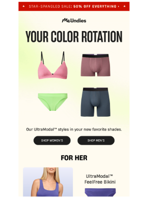 MeUndies - Pick Your Shade