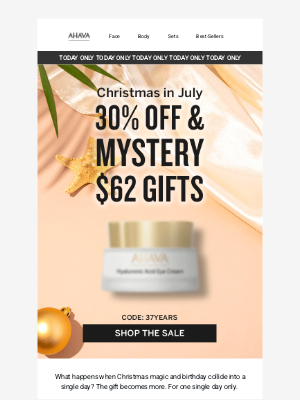 AHAVA - Today Only! Christmas & Birthday Collide 🎁