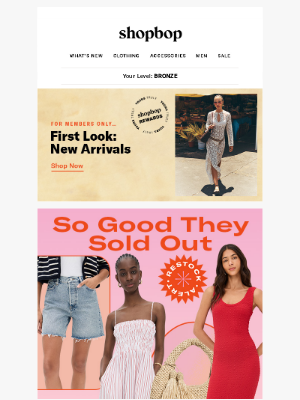 Shopbop - Back in stock (but not for long!)