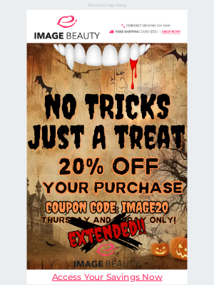 Extended!  Extra 20% Off Ends Soon!  Don't Miss It