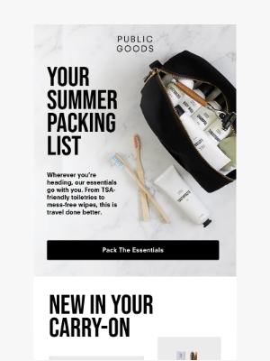 Public Goods - Travel Smarter With TSA-friendly Sizes ✈️