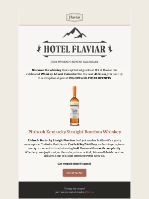 Flaviar - 🥃 Save 15% on Pinhook Kentucky Straight Bourbon!