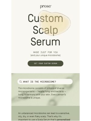 Prose Hair - For your scalp’s unique microbiome 🧬