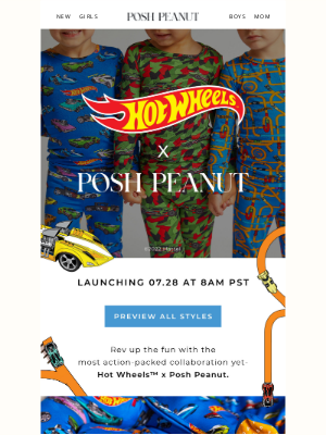 Posh Peanut - Coming Soon: Hot Wheels™ x Posh Peanut 🏁