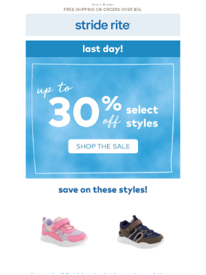 Stride Rite - Last day! Up to 30% off! 🔥