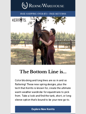 Riding Warehouse - Spring Kerrits is All About Design Strategy