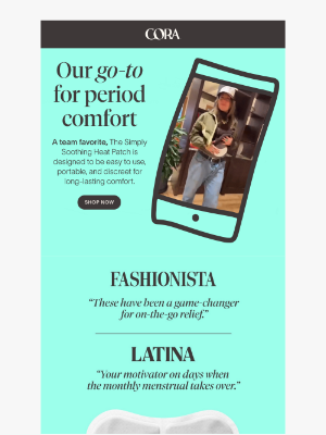 Cora - Ease period cramps on the go